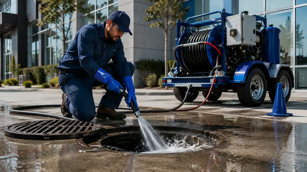 Commercial Hydro Jet Drain Cleaning in Running Springs