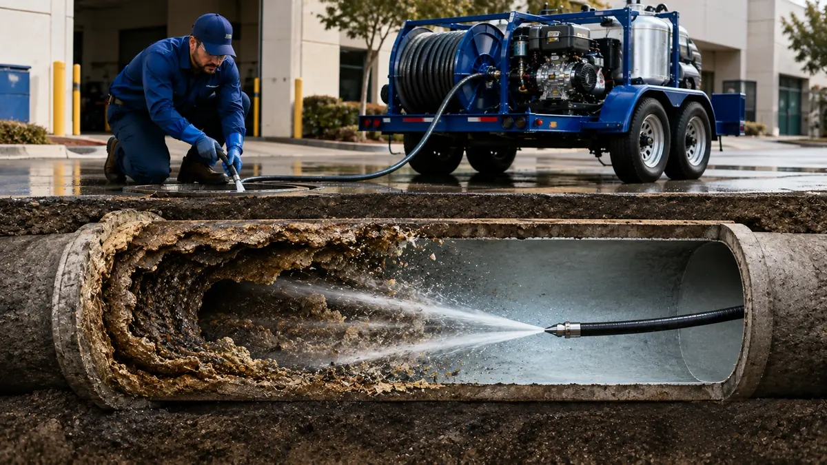 Sewer Pipe Descaling in Running Springs
