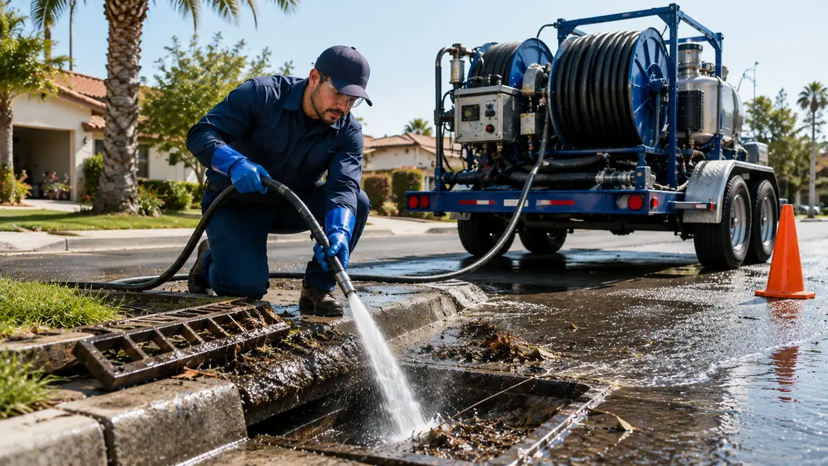 Storm Drain Hydro Jet Cleaning in Running Springs
