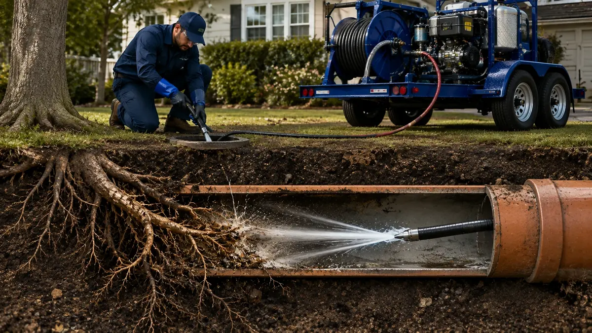 Tree Root Removal with Hydro Jetting in Running Springs